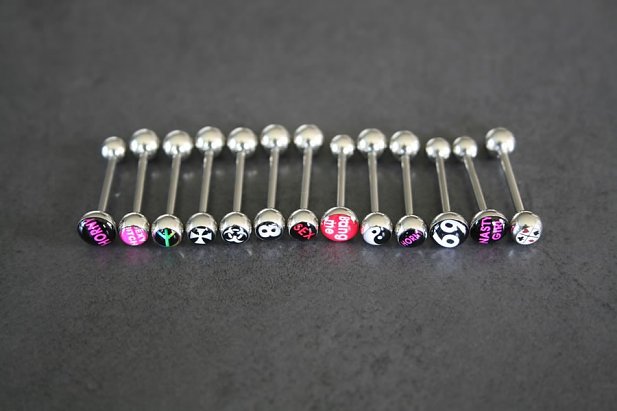 10 Mixed Logo Tongue Bars