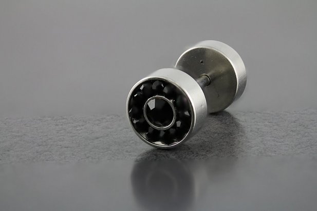 12 Stone Black Bling Fake Plug