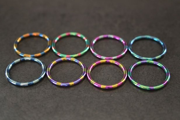 14g Candy Stripe Segment Rings