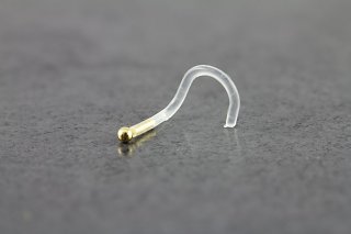 14K Gold 1.5mm Ball Nose Screw 14K Gold 1.5mm Ball Nose Screw