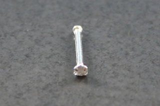 14K White Gold & Diamond Nose Bone 14K White Gold & Diamond Nose Bone
