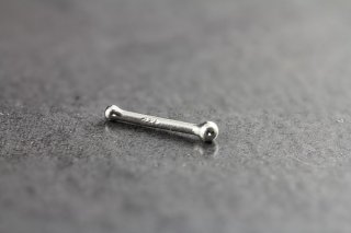 14kt White Gold Ball Nose Bone
