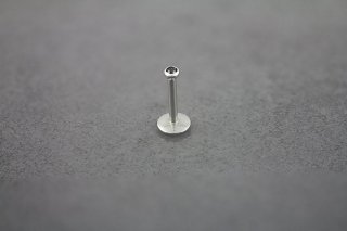 16g Internally Threaded Jewel Labret Stud