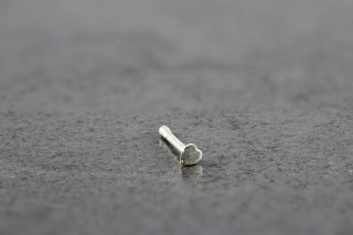 20g Sterling Silver Heart Nose Bone