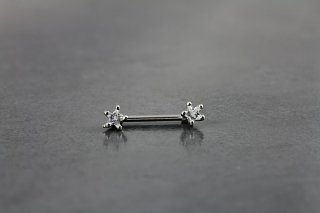 5 Point Star Nipple Barbell