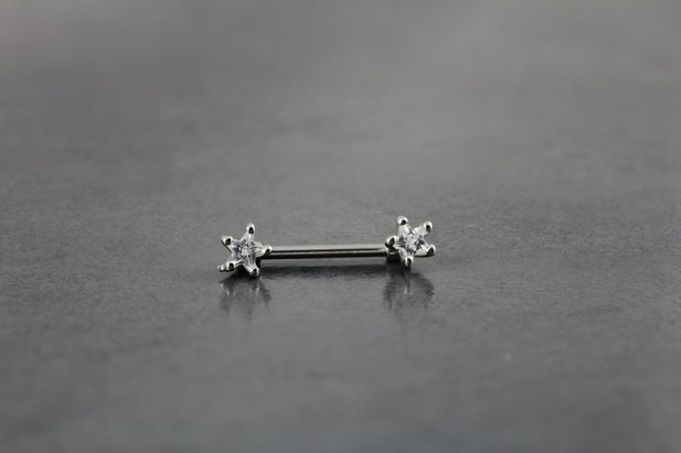 5 Point Star Nipple Barbell