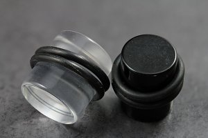 Acrylic Plugs with O-Rings