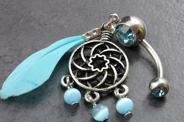 Beaded Feather Belly Bar Beaded Feather Belly Bar