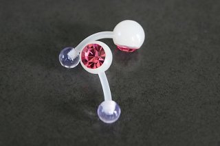 Bioflex Single Jeweled Belly Ring