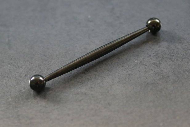 Blackline Gauged Look Industrial Barbell Blackline Gauged Look Industrial Barbell
