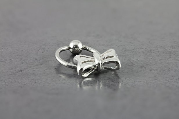 Captive Bead Ring with Cute Bow