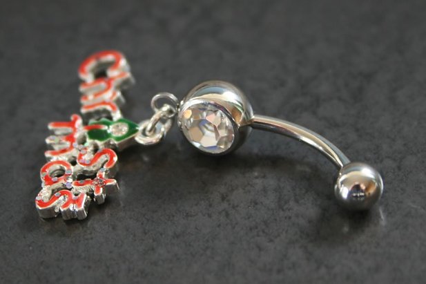Christmas Dangle Belly Ring