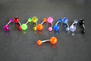 Clear Acrylic Belly Rings