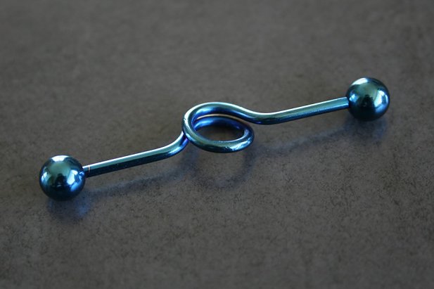 Colbalt Blue Loop Barbell