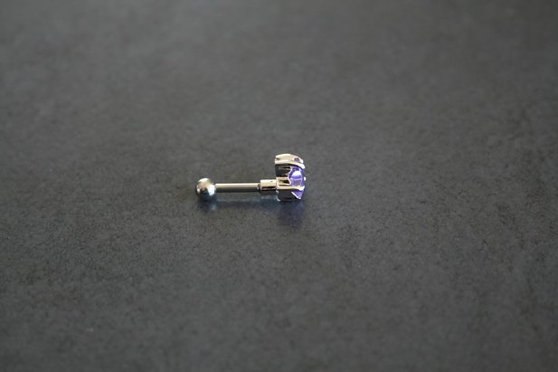 CZ Star Tragus Piercing