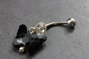 Dangle Butterfly Belly Bar