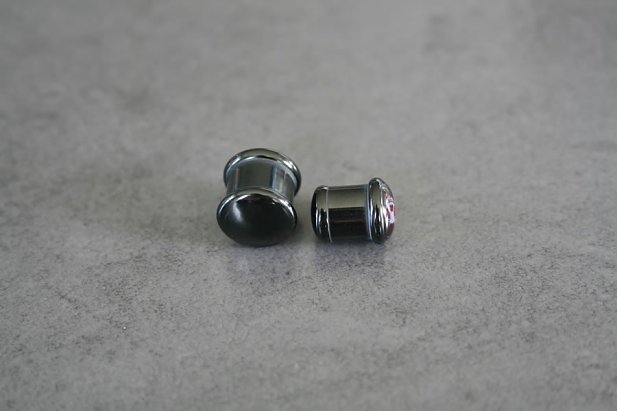 Devil Skull Logo Acrylic Saddle Plugs