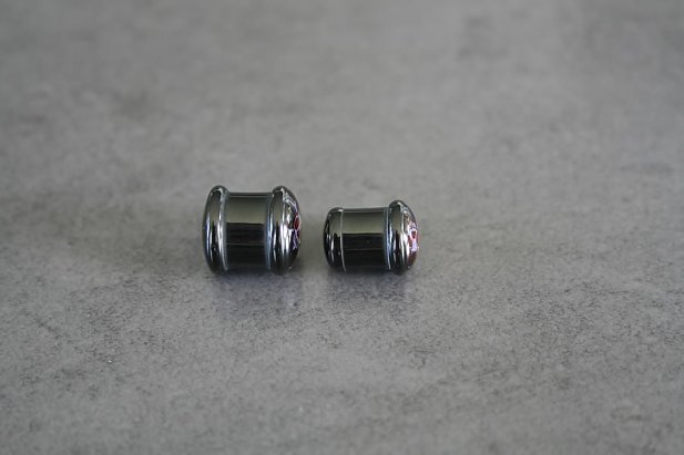 Devil Skull Logo Acrylic Saddle Plugs