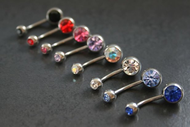 Double Gem Belly Ring