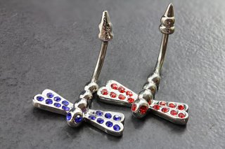 Dragonfly Split Belly Ring