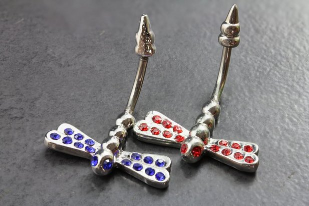 Dragonfly Split Belly Ring Dragonfly Split Belly Ring