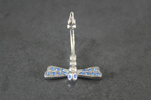 Dragonfly Split Belly Ring
