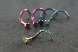 Flat Titanium Nose Screw