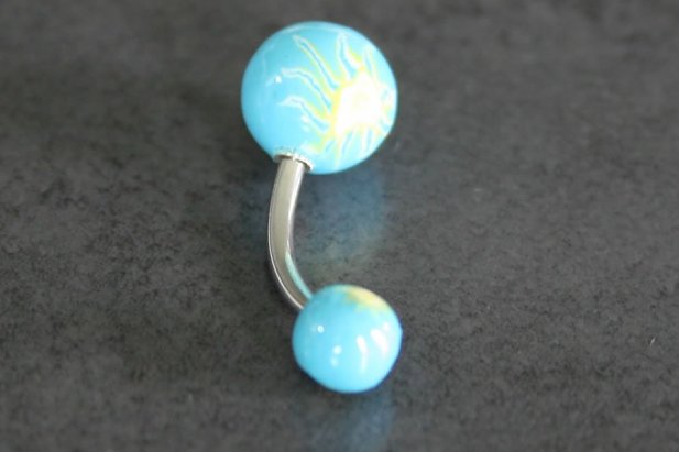 Floral Fimo Belly Ring