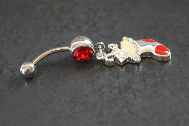 Full Stocking Christmas Belly Ring