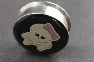 Girly Skull Logo Ear Plugs