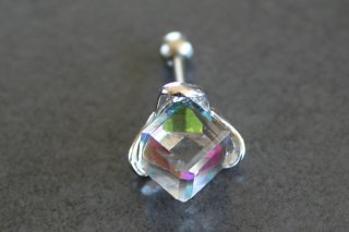 Glass Prism Tragus Piercing Glass Prism Tragus Piercing