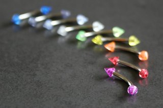 Glittered Cone Eyebrow Bar