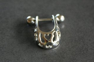 Heart Dangle Ear Cuff