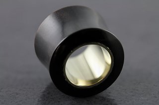 Horn Tunnel with Sterling Silver Interior Horn Tunnel with Sterling Silver Interior
