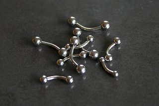 Internally Threaded Steel Curved Barbells Internally Threaded Steel Curved Barbells