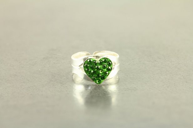 Jeweled Heart Toe Rings