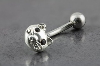Kitty Face Belly Ring