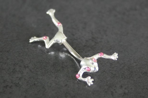 Leaping Frog Belly Ring