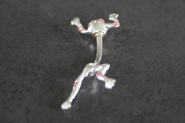 Leaping Frog Belly Ring