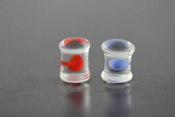 Magic Mushroom Pyrex Glass Plugs