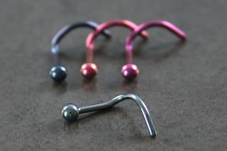 Plain Titanium Nose Screw