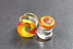 Pyrex Glass Lollipop Swirl Plug