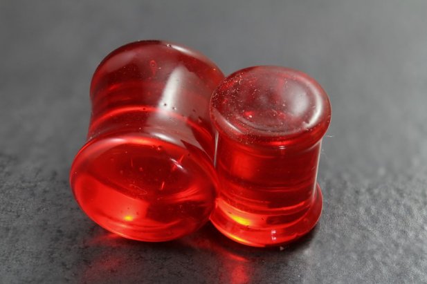 Red Glass Plugs Red Glass Plugs