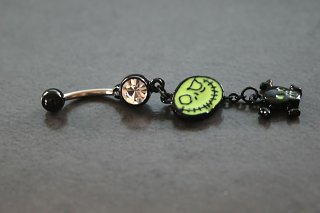 Scar Face Glow Belly Ring