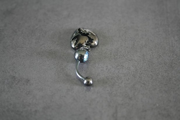 Silhouette Fairy Heart Belly Ring