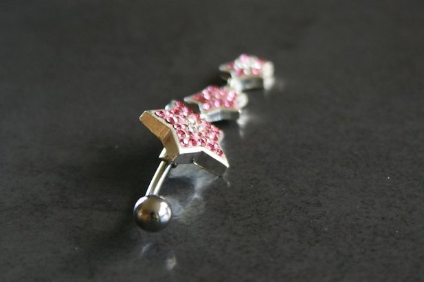 Sparkle Star Dangle Belly Ring