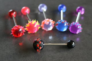 Spike Koosh Tongue Bar Spike Koosh Tongue Bar