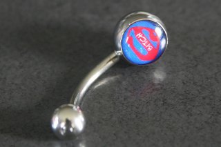 Super Bitch Logo Belly Ring