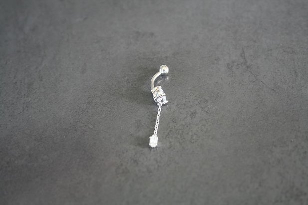 Swarovski Chain Dangle Belly Ring