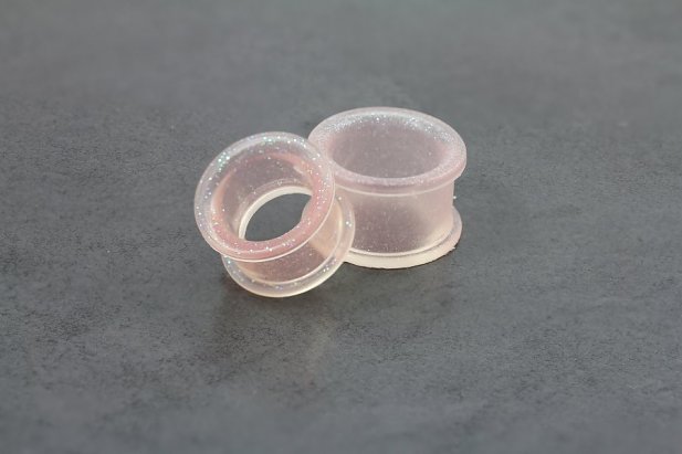 Translucent Glitter Flexible Silicone Plugs